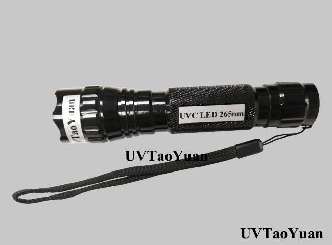 UVC LED Flashlight 265nm @16mW